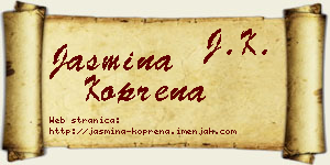 Jasmina Koprena vizit kartica